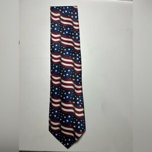 American Flag Patterned Tie
